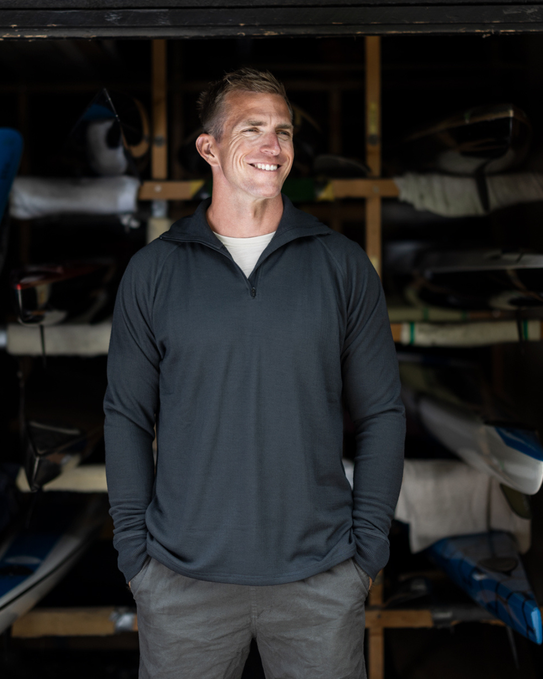 ZN-240 Mens Zip Neck